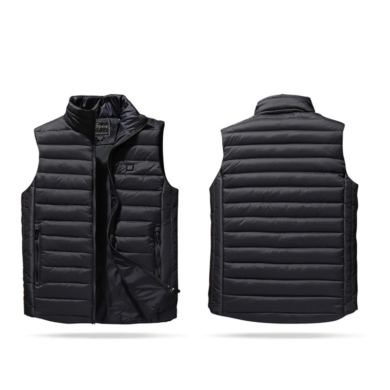 Новинка теплый жилет унисекс с подогревом мягкие куртки USB-зарядкой умная зимняя