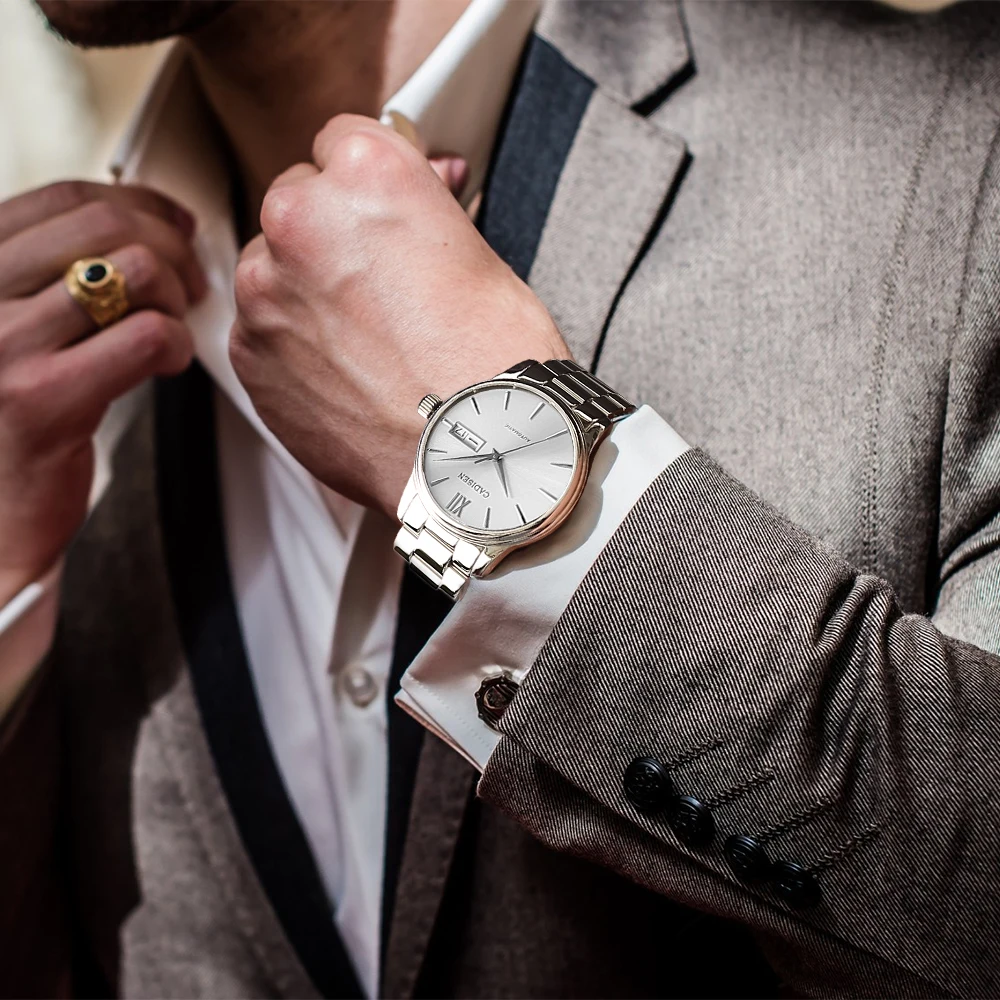 

CADISEN Top Luxury Brand Men Watch Automatic Mechanical Watches Relogio Masculino Japan NH36A Role Date Week Business Wristwatch