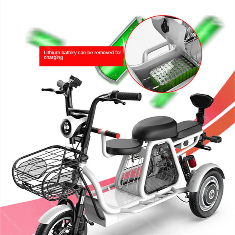 Электрический скутер Daibot с сиденьем 3 колесных электрических скутеров 12 дюймов 500