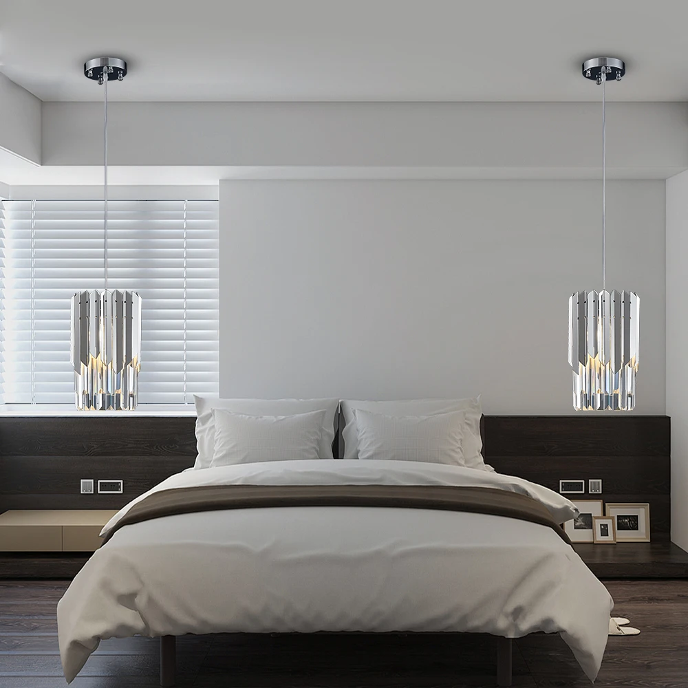 Youlaike Современная хрустальная люстра для столовой одиночный светильник