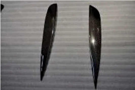 

Car Styling For Honda Integra DC5 Real Carbon Fiber Eyebrow Headlight Eyelid 2pcs Front Bumper