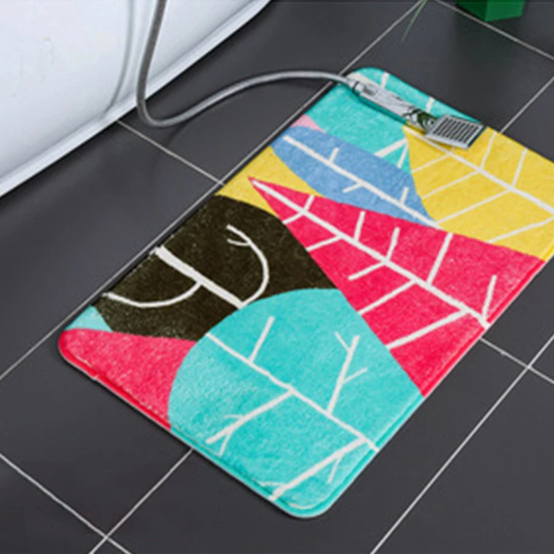 

1pc Bathroom Carpet Lamb Wool Memory Foam Bath Mat Cartoon Color Bathroom Carpet Non-slip Absorbent Bath Mat Rugs for Bathroom