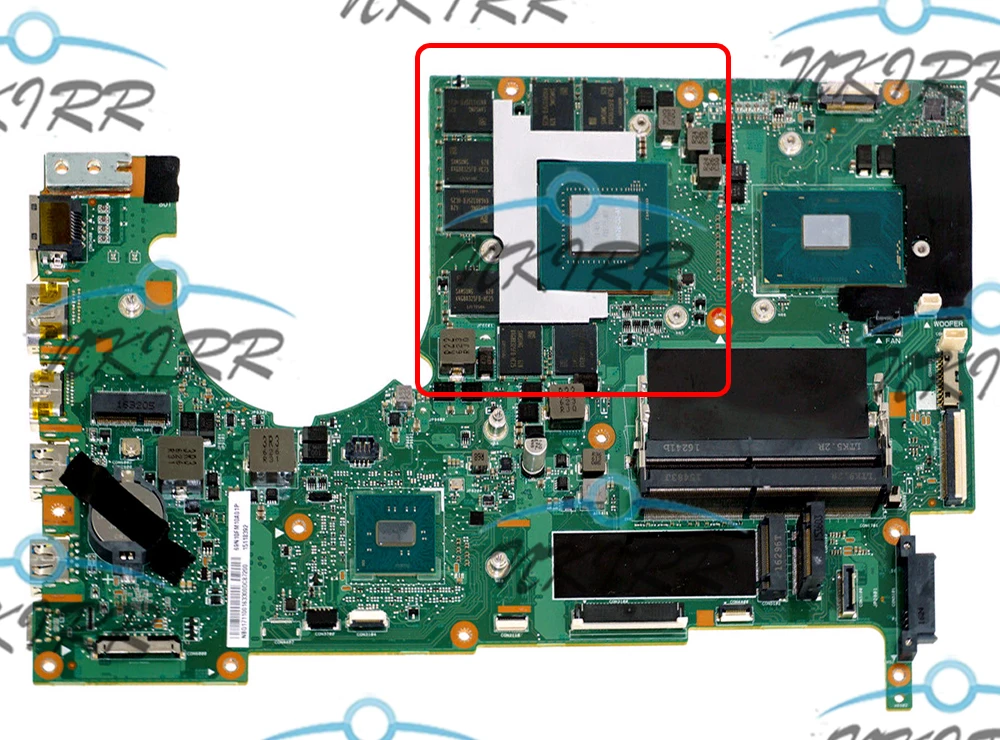 MU5DC/CH7DC REV: 2 1 NBQ1T11001 NB.Q1T11.001 I7 7700HQ GTX 1070M 8GB системная плата для Хищник 17 G9 793 15 593