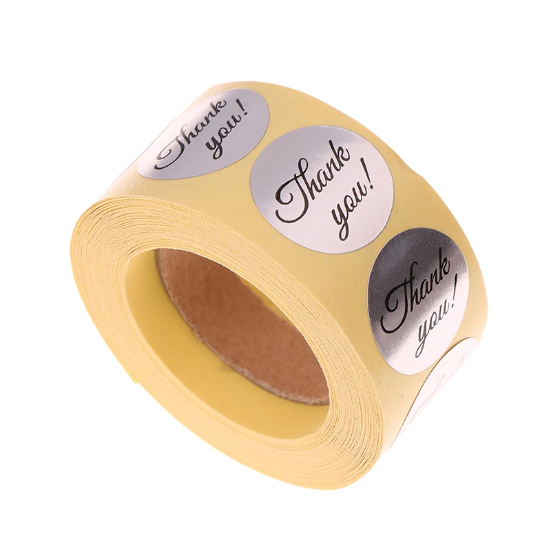 

500pcs DIY Scrapbooking Kawaii Cake Biscuit Baking Sealing Labels HeartGift Box Adhesive Sticker Stationery THANK YOU Stickers