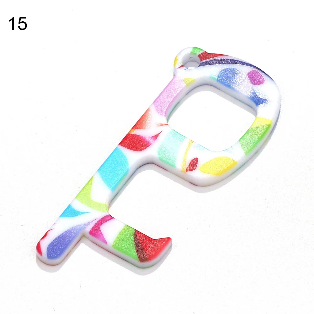 

Portable Acrylic Non Contact Elevator Print Door Opener Button Pusher Key Ring Acrylic Non Contact Portable Printed Design Key R