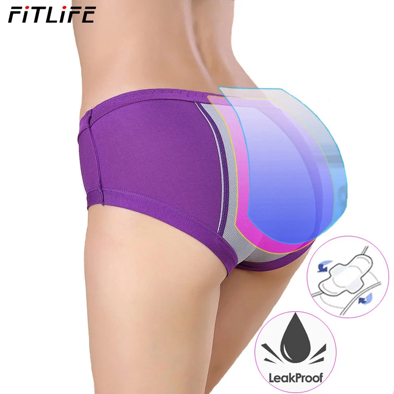 Высококачественные женские трусики для месячных FITLIFE физиологические с защитой