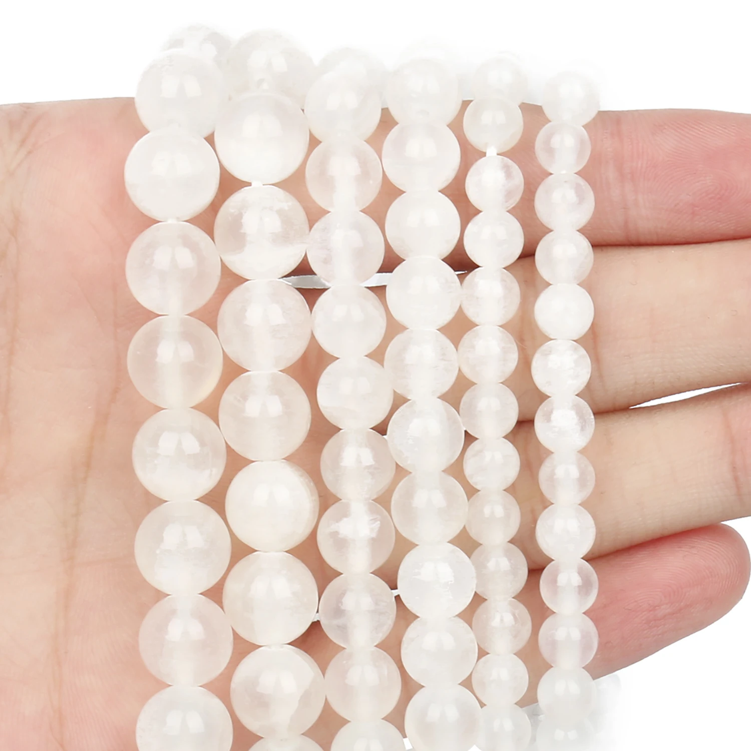 

Бусины Из Натурального искусственного камня 6, 8, 10 мм, круглые бусины-разделители россыпью для рукоделия, изготовления ювелирных изделий, бр...