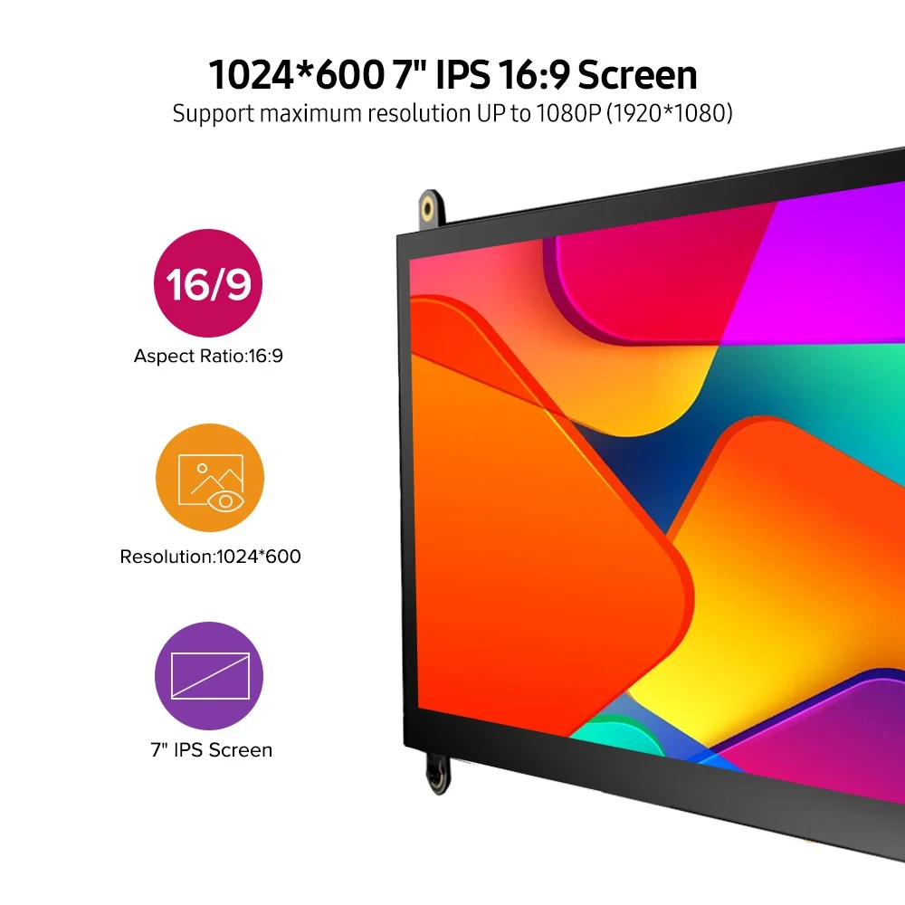 Billig 7 Inch Touch Screen Tragbare Monitor LCD Display HDMI Interface Für Raspberry Pi 4B 3B + 3B 2B + BB Schwarz Banana Pi Windows 10 8 7