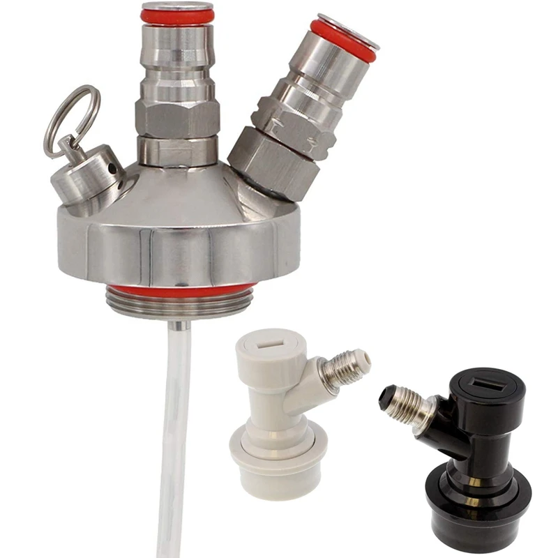 304 нержавеющая сталь мини-бочонок диспенсер копье с шариковым замком и 50 см шланг