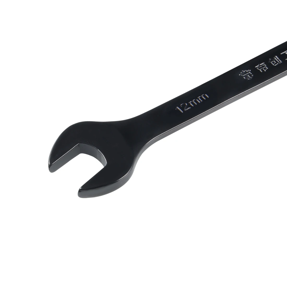 

uxcell Metric 12mm 12-Point Box Open End Combination Wrench Black Electrophoresis Coating, Cr-V