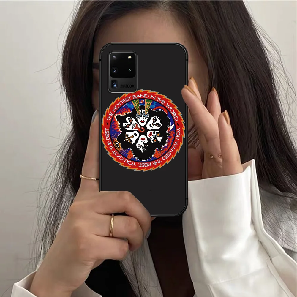 

Kiss band Gene Simmons Phone Case For Samsung Galaxy S 7 21 Note 8 9 10 20 E FE Ultra Plus black Shell Fashion Back Silicone