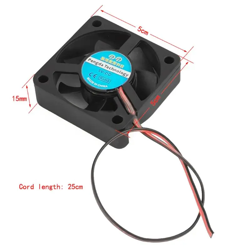 

1Set DC6-70V Cooling Fan Intelligent Temperature Control Module Chassis Cooler 3 Speed Adjustable for Computer PC