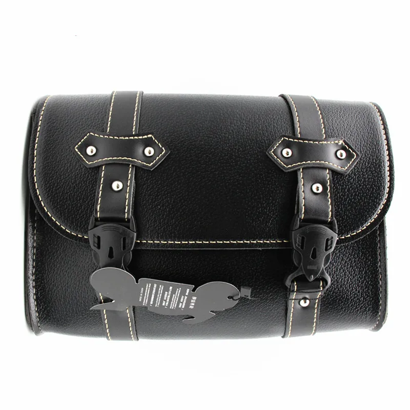 Universal Motorcycle Saddlebags Leather Side Storage Tool Pouch Luggage Bag for yamaha suzuki honda kawasaki Triphum Indian | Автомобили и