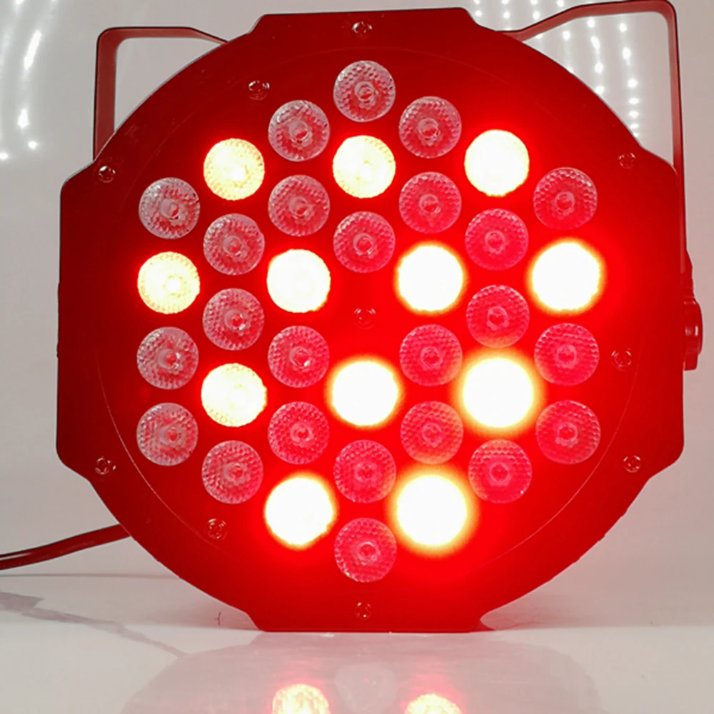 36x3 Вт RGB светодиодный светильник Par цветной сценический ing Dj Flat Светильник | Лампы