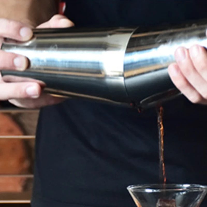 Коктейльный мартини Сталь шейкер Смеситель вино Бостонский для бармен пить