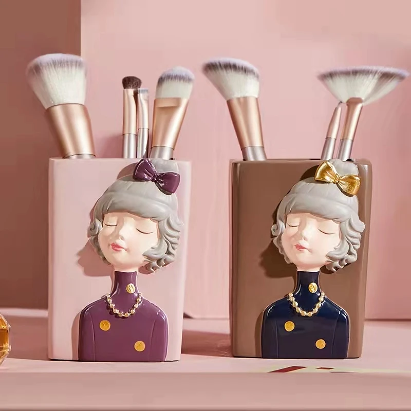 

Держатель для кистей для макияжа, стойка, органайзер для кистей для макияжа, помады, ручка и карандаш для женщин и детей, подарок