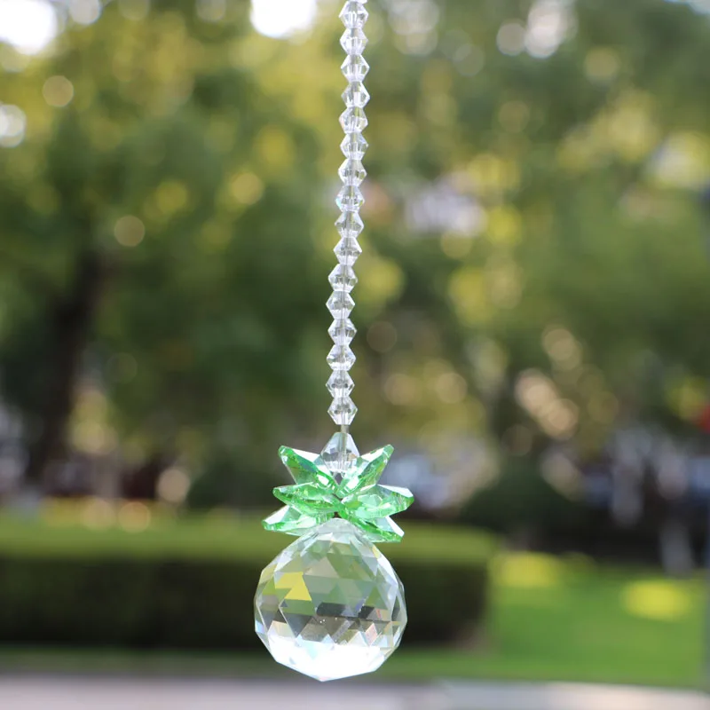 

1PCS Handmade Crystal Ball Prism Rainbow Maker Hanging Suncatcher Ornament 20mm 30mm 40mm