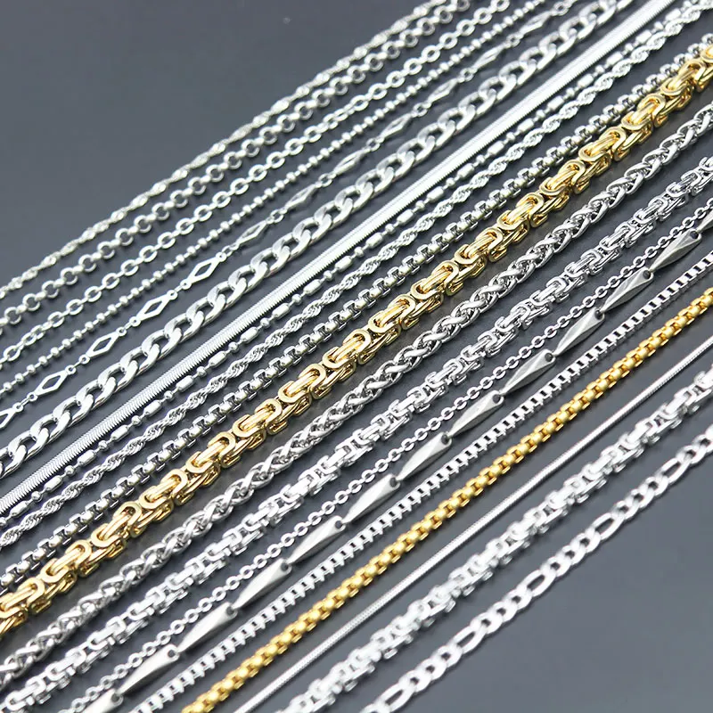 Еще стильные цепочки ожерелье для вас 316L Нержавеющая сталь цепь мальчиков и