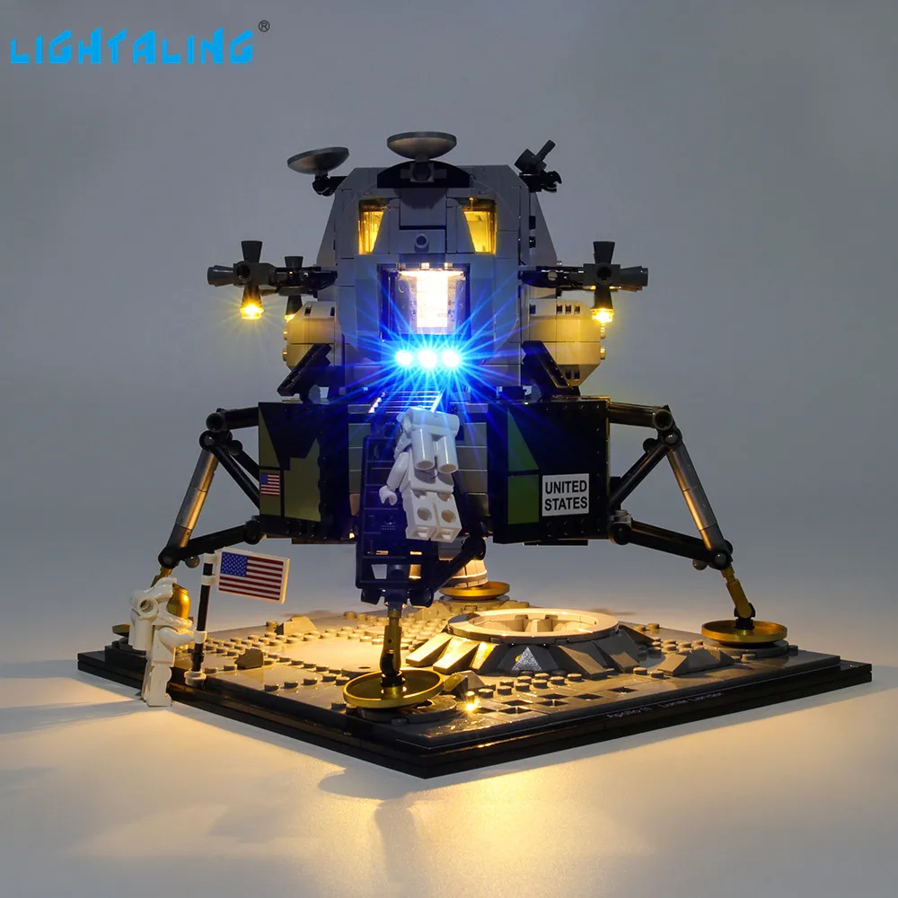 Светильник алинг светодиодный светильник комплект для 10266 создатель Apollo 11 лунный