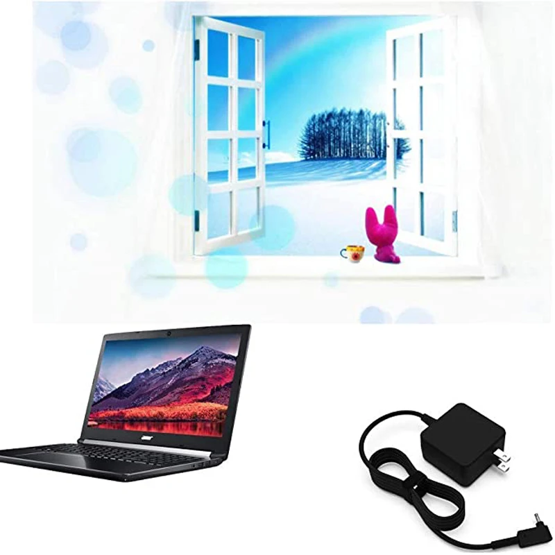 

45W Portable AC Charger for Acer Spin SP111-32N SP113-31 N16C4 N17W3 N16P9 Laptop Adapter Power Supply Cord