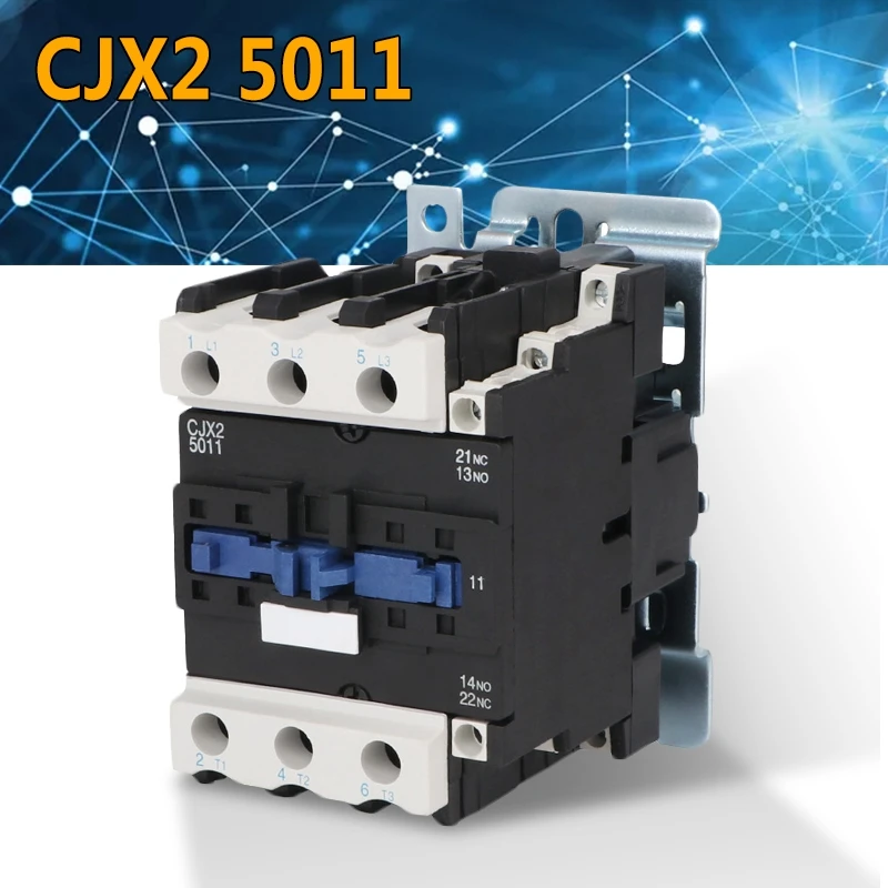 Двигатель переменного тока 2021 Thtee CJX2 5011 контактор LC1 50A для 110 В/220 В 50 Гц/60 Гц