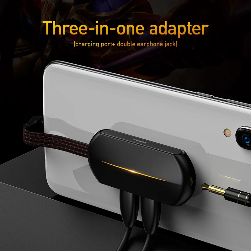 Baseus 2 в 1 usb c адаптер аудио зарядка конвертер для samsung s9 huawei xiaomi 9 usb type c 3,5 мм разъем для наушников адаптер игры