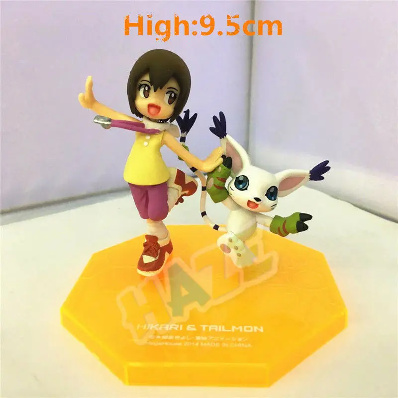 Digimon Gatomon Yagami Hikari Tailmon цифровые Приключения ПВХ Фигурки игрушки коллекция моделей