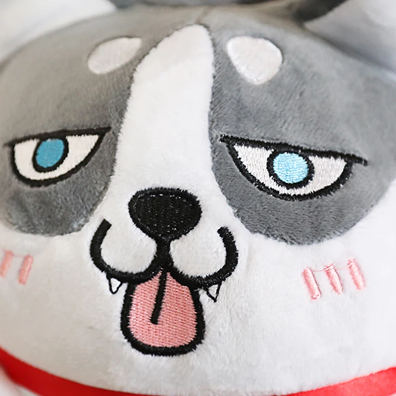 36-44yead Cute dog husky warm cotton slippers fat shoes men and women couple's bedroom cotton shoes mute