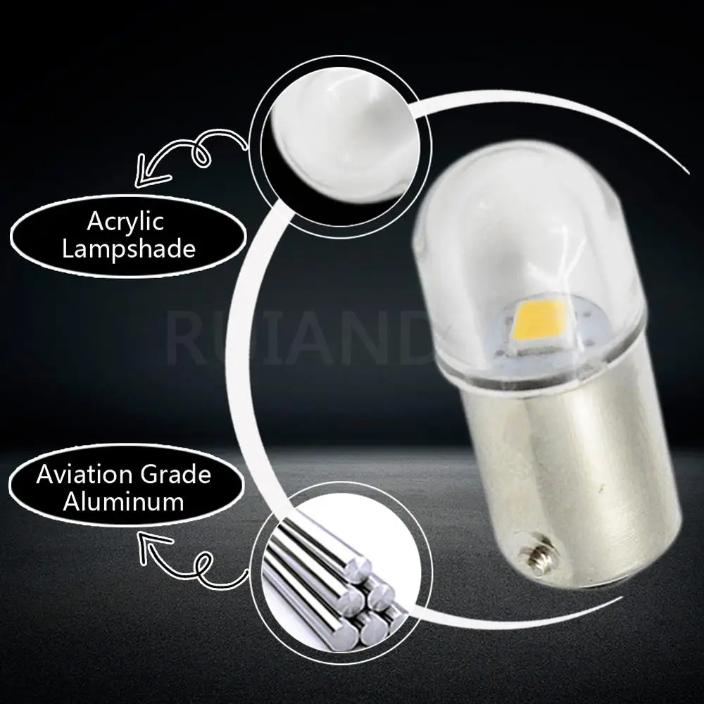 BA9S T4W BAX9S H6W BAY9S H21W основание с матовым Лен 1 SMD 2835 Светодиодный 6 в маленький