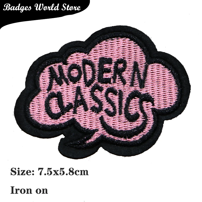 Вышитая аппликация в британском стиле нашивка журавль вау для одежды значок