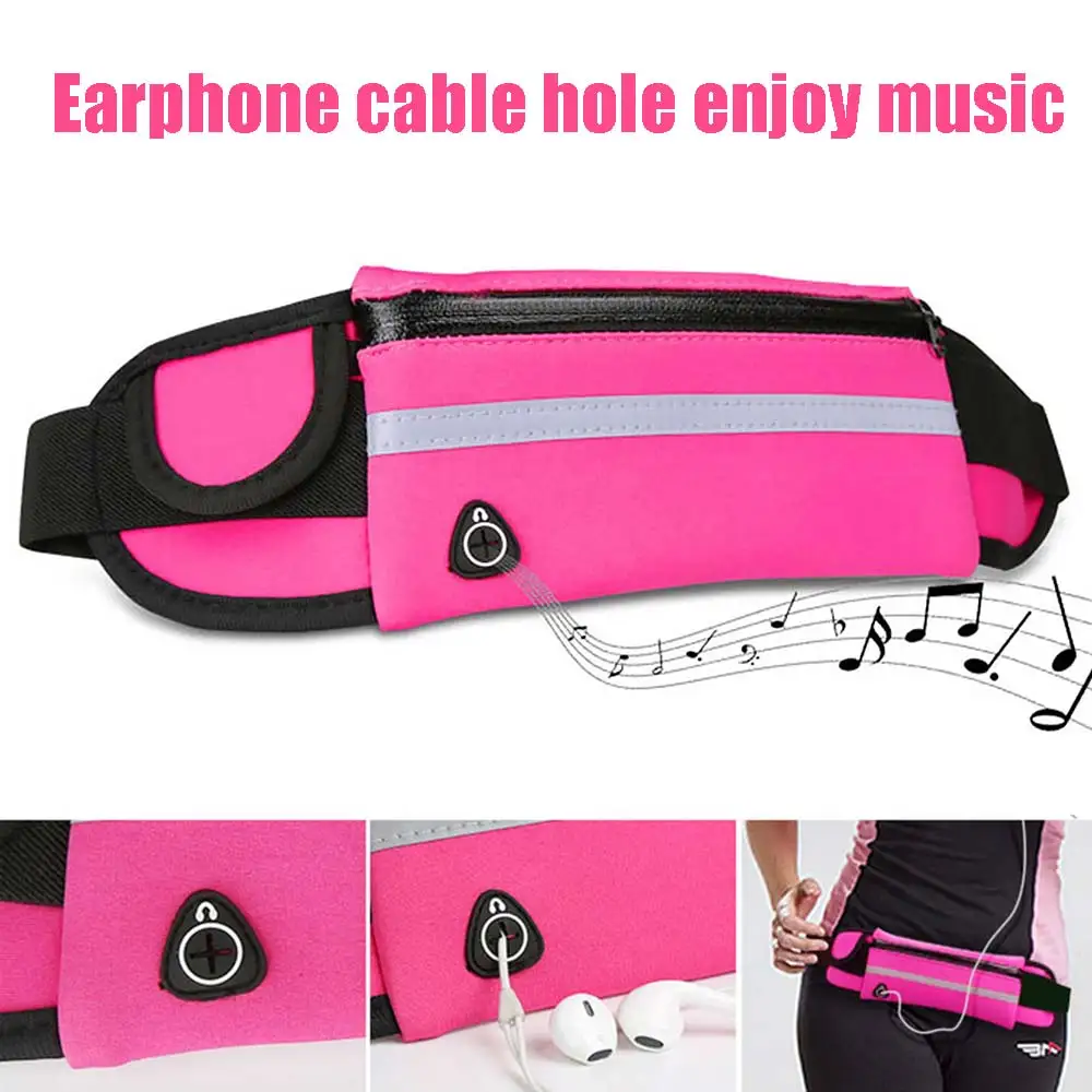 

Travel Multifunctional Sports Pocket Mini Fanny Pack for Men Women Portable Convenient USB Waist Pack Waterproof Phone Belt Bag