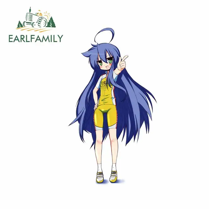 

EARLFAMILY 13cm x 7.5cm For Lucky Star Occlusion Scratch Car Stickers Vinyl Material Decal Sunscreen Suitable for VAN RV SUV