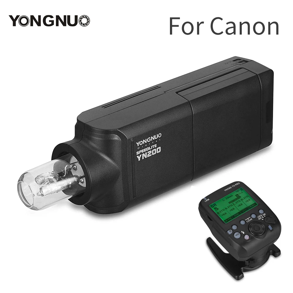 YONGNUO YN200 внешняя Вспышка TTL HSS 2 4G 200 Вт литиевая батарея совместима с YN560TX Pro C/N для