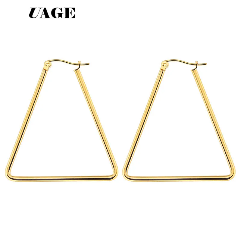 UAGE новые большие треугольные серьги с подвеской Преувеличенные геометрические