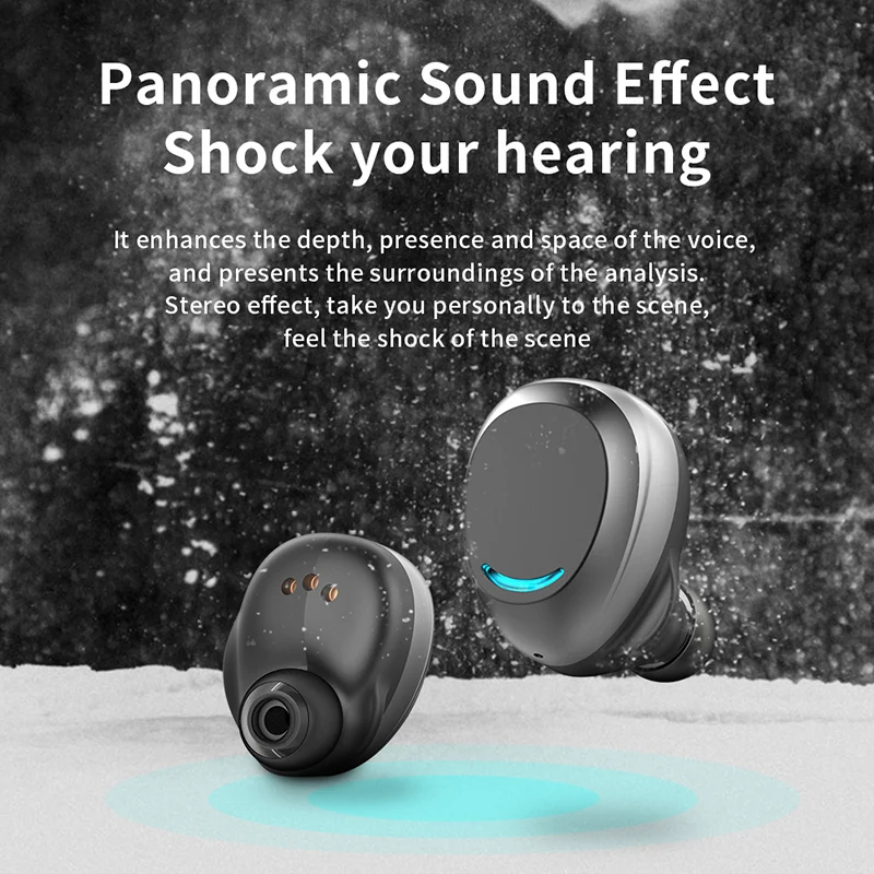 Heaton TWS U9 Беспроводной Bluetooth наушники вкладыши сенсорный Управление с микрофоном