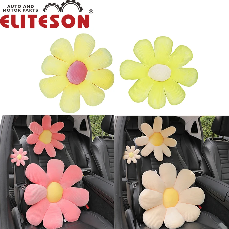 

Eliteson Cotton Waist Pillow For Car Soft Headrest Seat Support Safety Belt Shoulder Cover Pad Universal Auto Accessories Decor