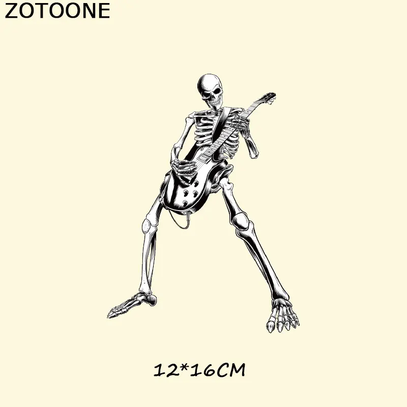 ZOTOONE Утюг на теплопередачи патчи для одежды Череп нашивки в виде животных DIY полосы аппликация на футболку на заказ стикер E - Цвет: 531