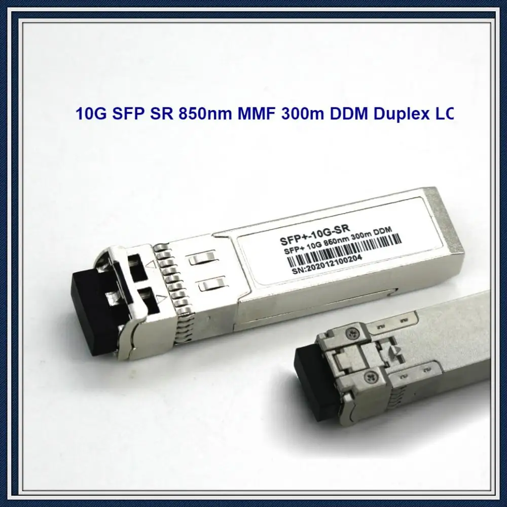 10 Гб SFP + 10G-SR модуль приемопередатчика волоконный sfp 10g SR 850nm MMF 300m DDM дуплексный