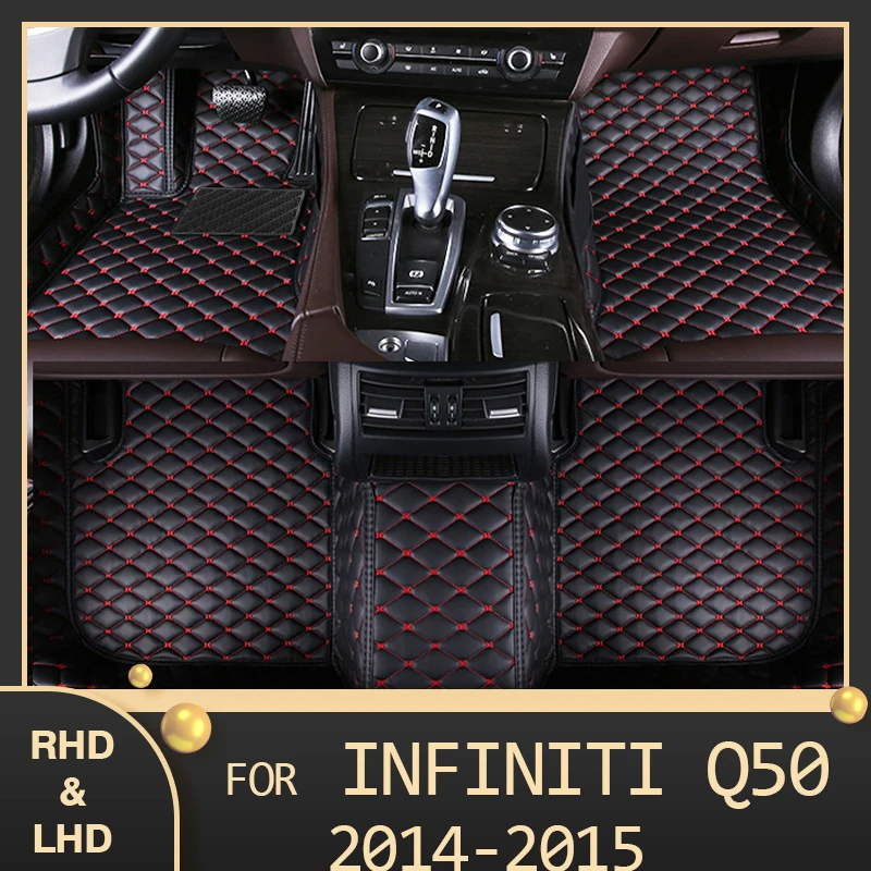 

MIDOON Car floor mats for Infiniti Q50 2014 2015 Custom auto foot Pads automobile carpet cover