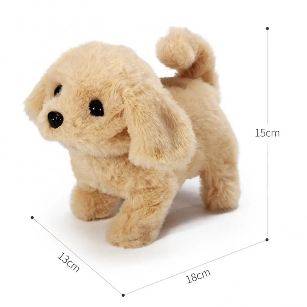 

Kids Plush Walking Barking Retriever Puppy Electronic Interactive Simulation Pet Dog Toy Plush Doll Gift Electronic Pets toys