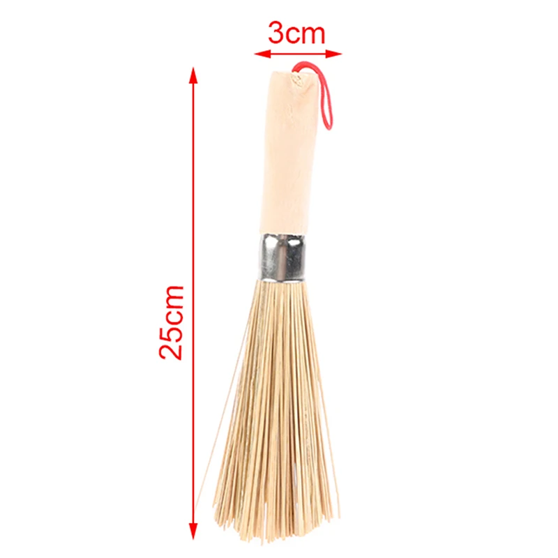 Антипригарная бамбуковая щетка для масла и ВОК кухонный горшок с сильной бытовой