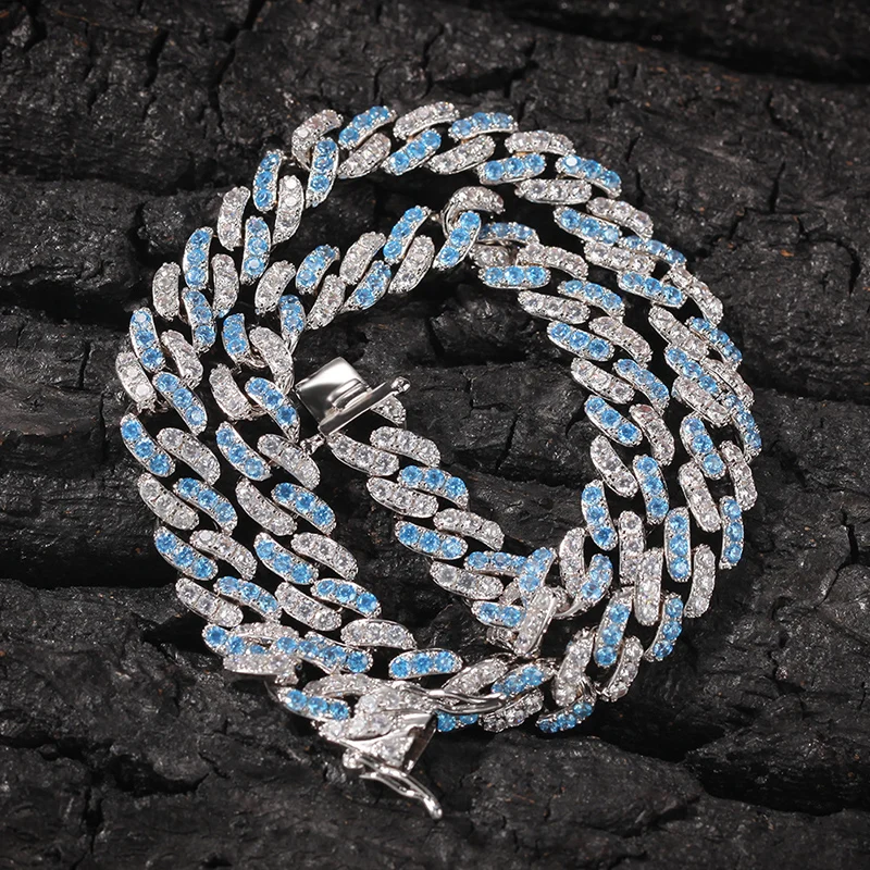 1"-20" AAA+ кубический цирконий вымощенный Bling Iced Out кубинская Снаряженная цепочка с цепочкой для мужчин и женщин хип-хоп рэппер ювелирные изделия