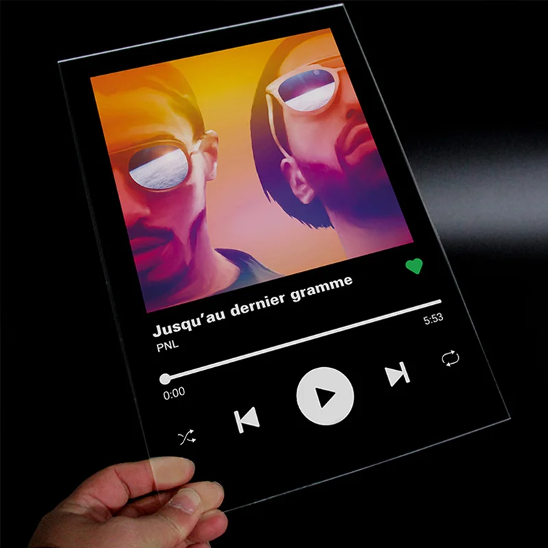 Акриловая доска Spotify для фотографий на годовщину прозрачный пластиковый лист из