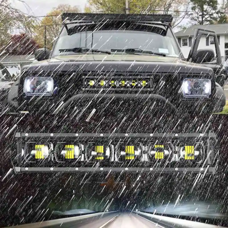 

CREK 6D 24V Truck LED Work Light Bar 8 15 21 28 34 41 47 53 Inch Offroad LED Bar For JEEP Pickup 4WD 4x4 Off-road Tractor