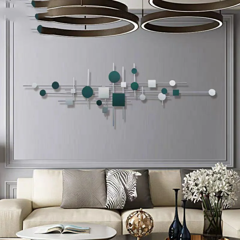 

Кованые железные настенные подвесные украшения в виде листьев лотоса, настенные подвесные украшения для отеля, кабинета, гостиной, спальни,...