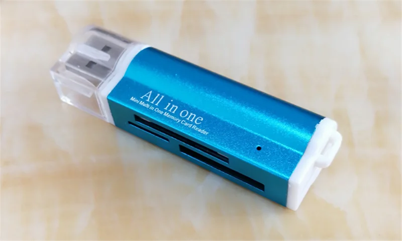 BLUE Мульти все в 1 Micro USB 2,0 считыватель карт памяти Адаптер для Micro SD SDHC TF M2 MMC MS PRO DUO кардридер горячая Распродажа - Цвет: BLUE