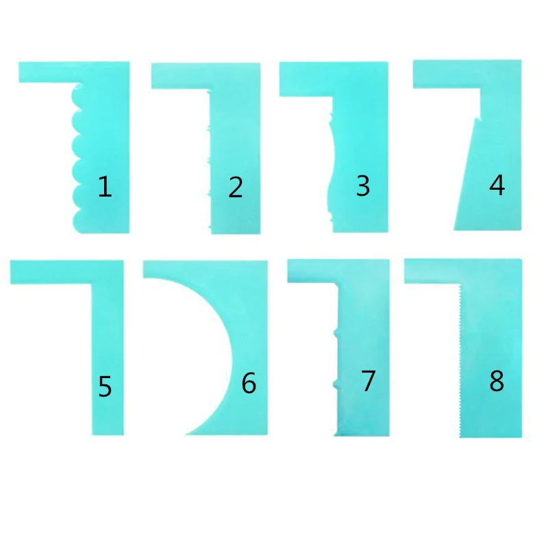 Скребок для украшения торта расческа кондитерских изделий глазурь более гладкая