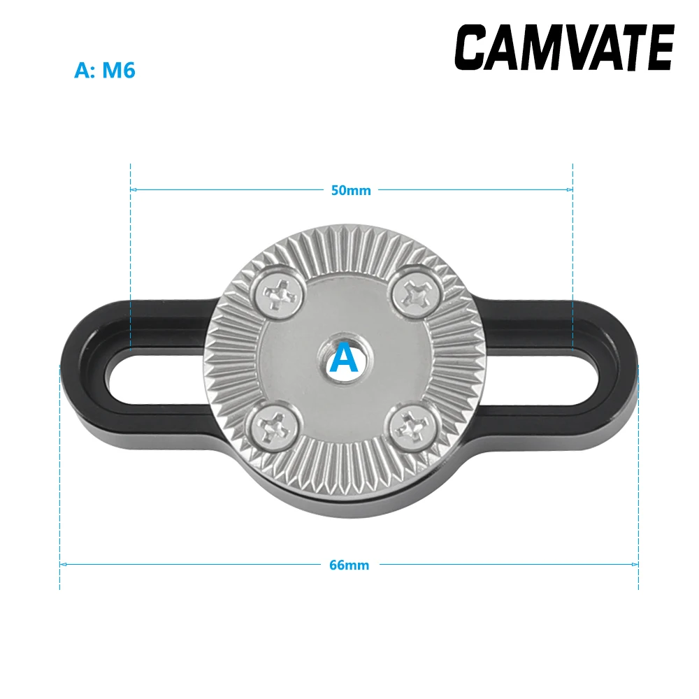 CAMVATE Стандартный ARRI Rosette соединительное крепление с M6 нитка и 1/4 &quot 20 резьбовые