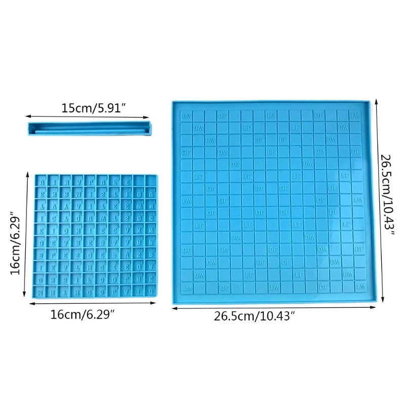 

English Alphabet Spelling and Wording Game Silicone Mold to Spell Words Tabletop Competitive Learning English Epoxy Mold