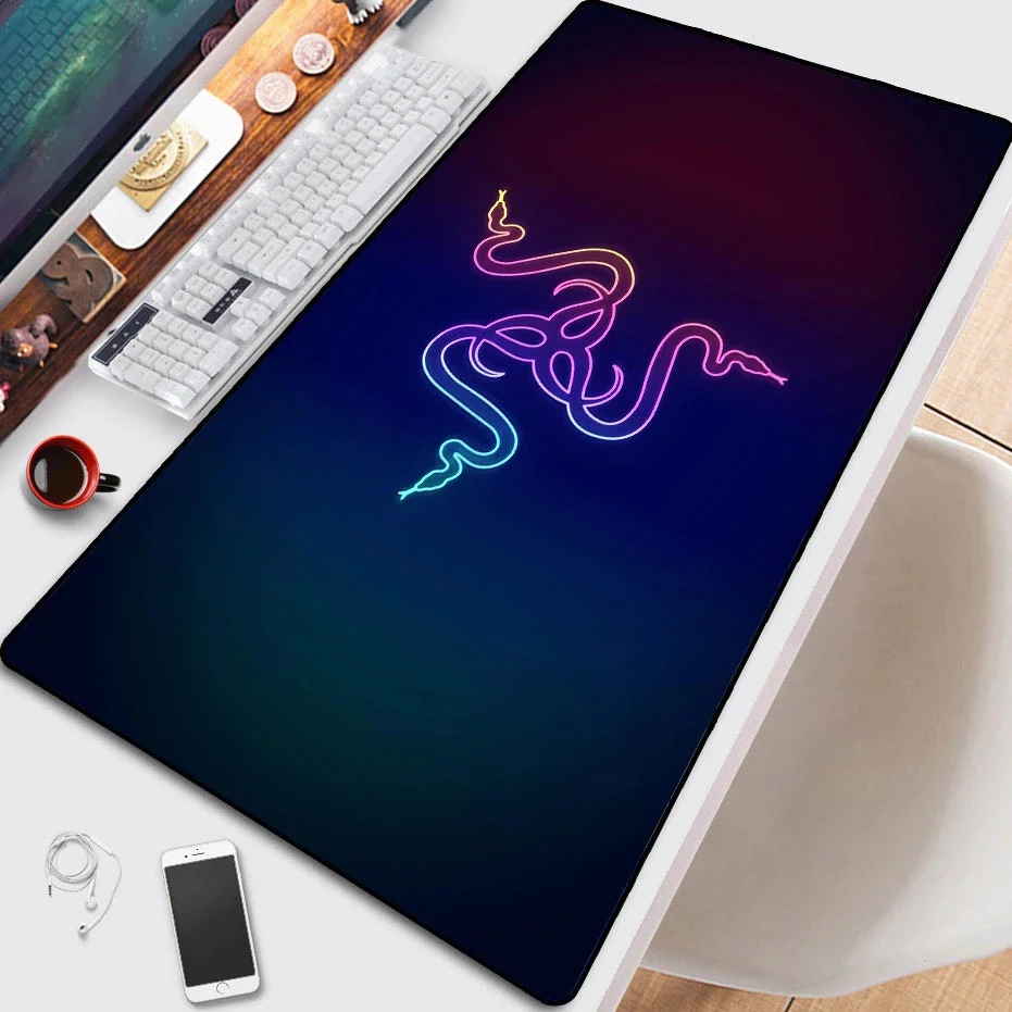 

Razer. Mouse Pad Gaming Mousepad Mat Gamer Mouse Pad Keyboard Desk Mat Table Carpet Mousepad xxl 900x400 For Computer Laptop Pad